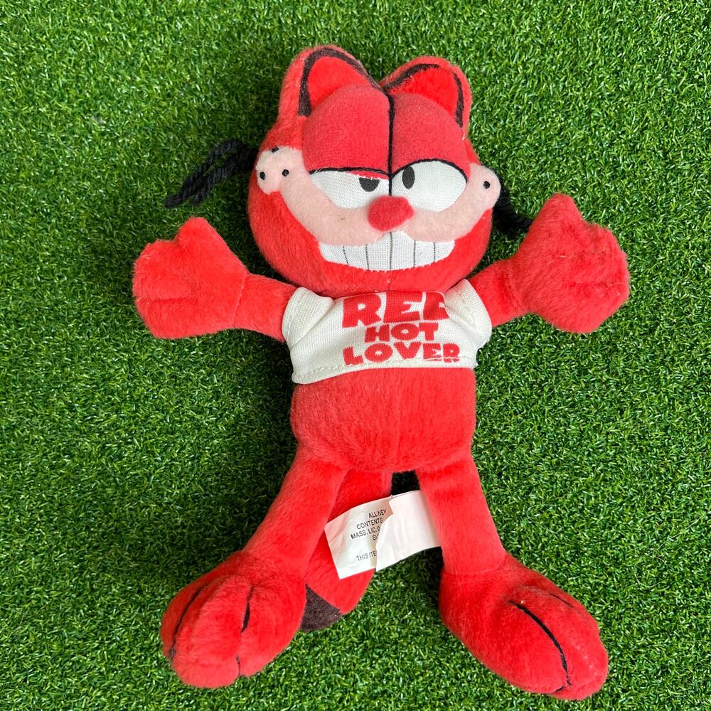 Vintage Nanco Garfield Red Hot Lover Plush Toy